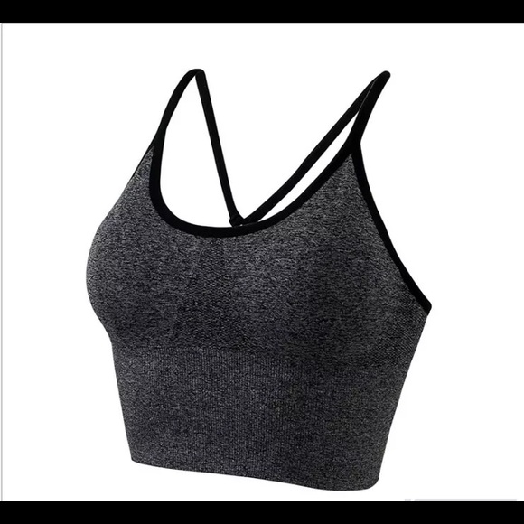 Pink Seamless Sports Bra Crop Top Yoga - Picture 5 of 7